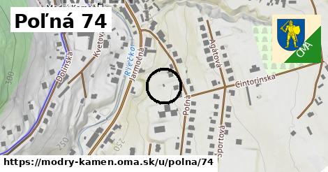 Poľná 74, Modrý Kameň