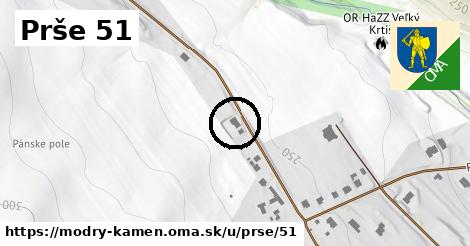 Prše 51, Modrý Kameň