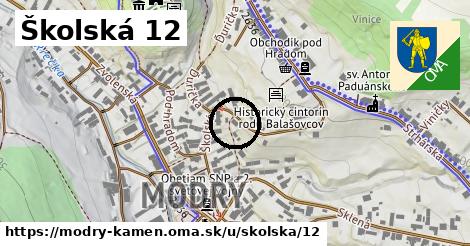 Školská 12, Modrý Kameň