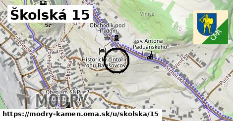 Školská 15, Modrý Kameň