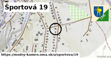 Športová 19, Modrý Kameň