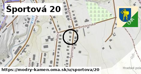 Športová 20, Modrý Kameň