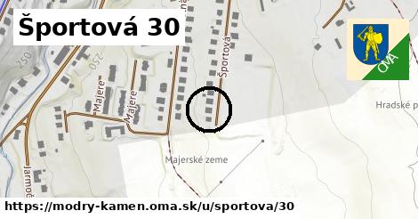 Športová 30, Modrý Kameň