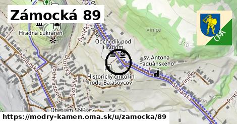 Zámocká 89, Modrý Kameň