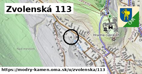 Zvolenská 113, Modrý Kameň