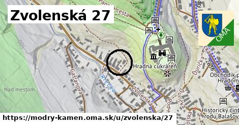 Zvolenská 27, Modrý Kameň