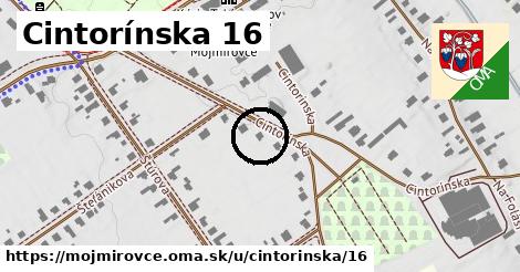 Cintorínska 16, Mojmírovce