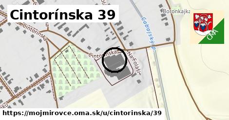 Cintorínska 39, Mojmírovce