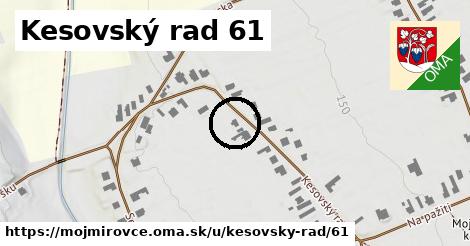 Kesovský rad 61, Mojmírovce