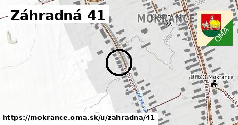 Záhradná 41, Mokrance