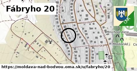 Fábryho 20, Moldava nad Bodvou