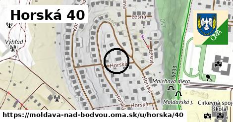 Horská 40, Moldava nad Bodvou