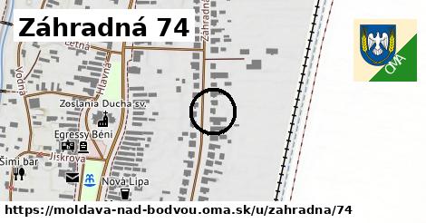 Záhradná 74, Moldava nad Bodvou