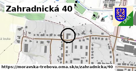 Zahradnická 40, Moravská Třebová
