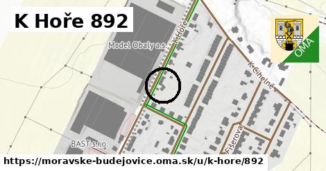 K Hoře 892, Moravské Budějovice