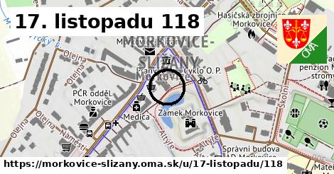 17. listopadu 118, Morkovice-Slížany