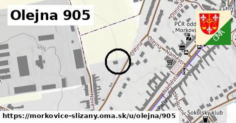 Olejna 905, Morkovice-Slížany