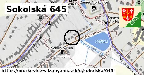 Sokolská 645, Morkovice-Slížany
