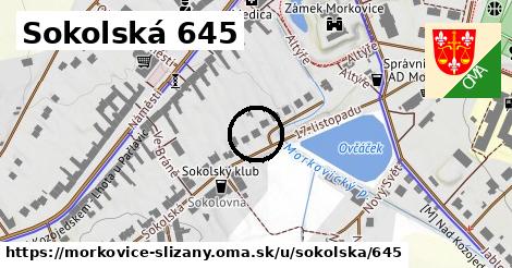 Sokolská 645, Morkovice-Slížany