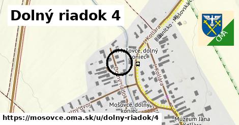 Dolný riadok 4, Mošovce