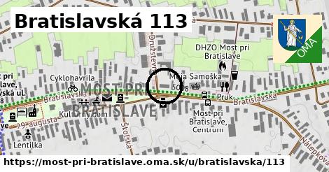 Bratislavská 113, Most pri Bratislave