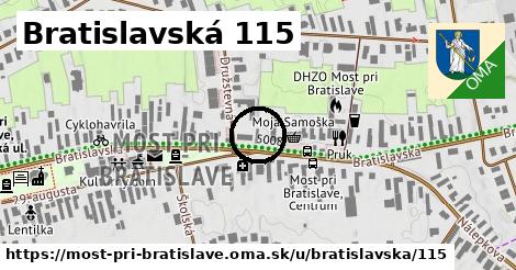 Bratislavská 115, Most pri Bratislave