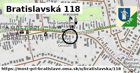 Bratislavská 118, Most pri Bratislave