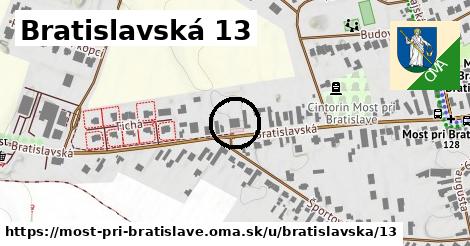 Bratislavská 13, Most pri Bratislave