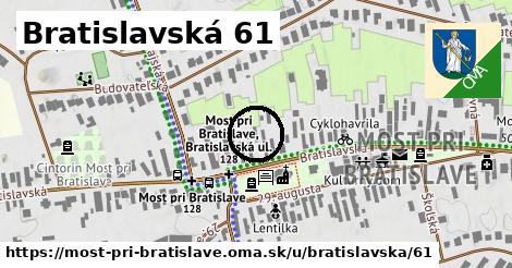 Bratislavská 61, Most pri Bratislave