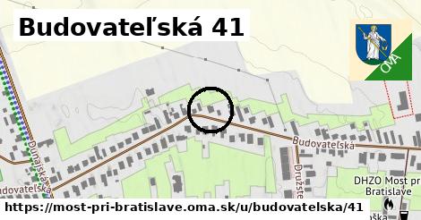 Budovateľská 41, Most pri Bratislave