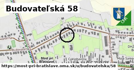 Budovateľská 58, Most pri Bratislave