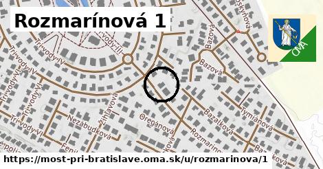 Rozmarínová 1, Most pri Bratislave