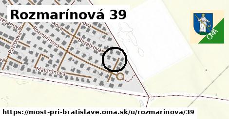 Rozmarínová 39, Most pri Bratislave