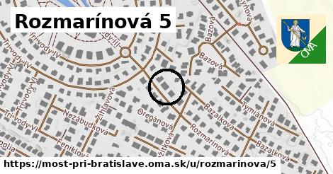 Rozmarínová 5, Most pri Bratislave