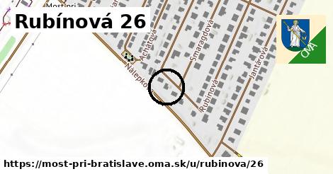 Rubínová 26, Most pri Bratislave