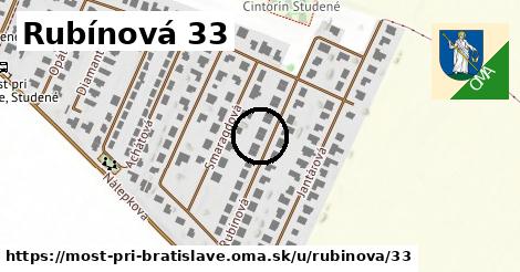 Rubínová 33, Most pri Bratislave