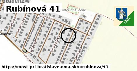 Rubínová 41, Most pri Bratislave