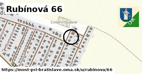 Rubínová 66, Most pri Bratislave