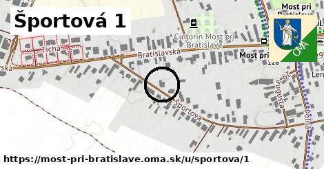 Športová 1, Most pri Bratislave