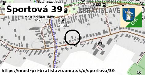 Športová 39, Most pri Bratislave