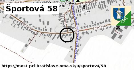 Športová 58, Most pri Bratislave