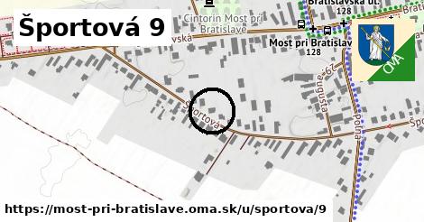 Športová 9, Most pri Bratislave