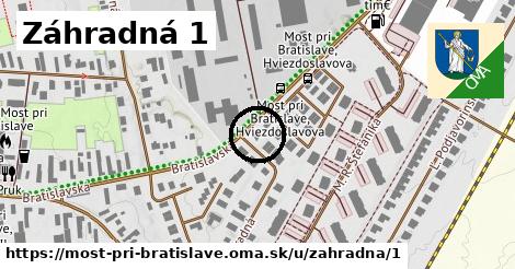 Záhradná 1, Most pri Bratislave