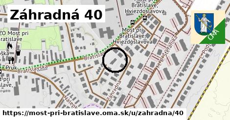 Záhradná 40, Most pri Bratislave