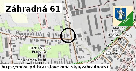 Záhradná 61, Most pri Bratislave