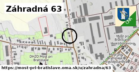 Záhradná 63, Most pri Bratislave