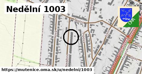 Nedělní 1003, Mutěnice