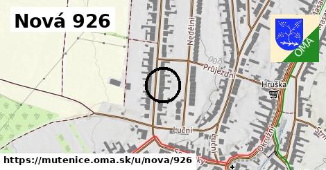 Nová 926, Mutěnice