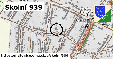 Školní 939, Mutěnice