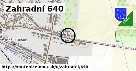 Zahradní 640, Mutěnice